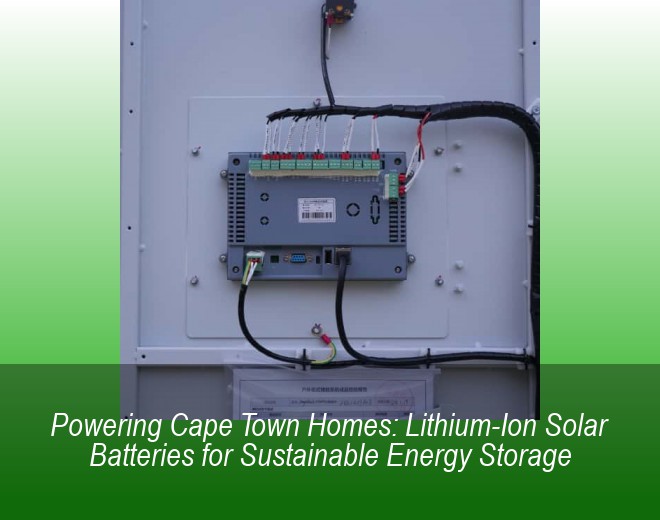 Powering Cape Town Homes: Lithium-Ion Solar Batteries for Sustainable Energy Storage